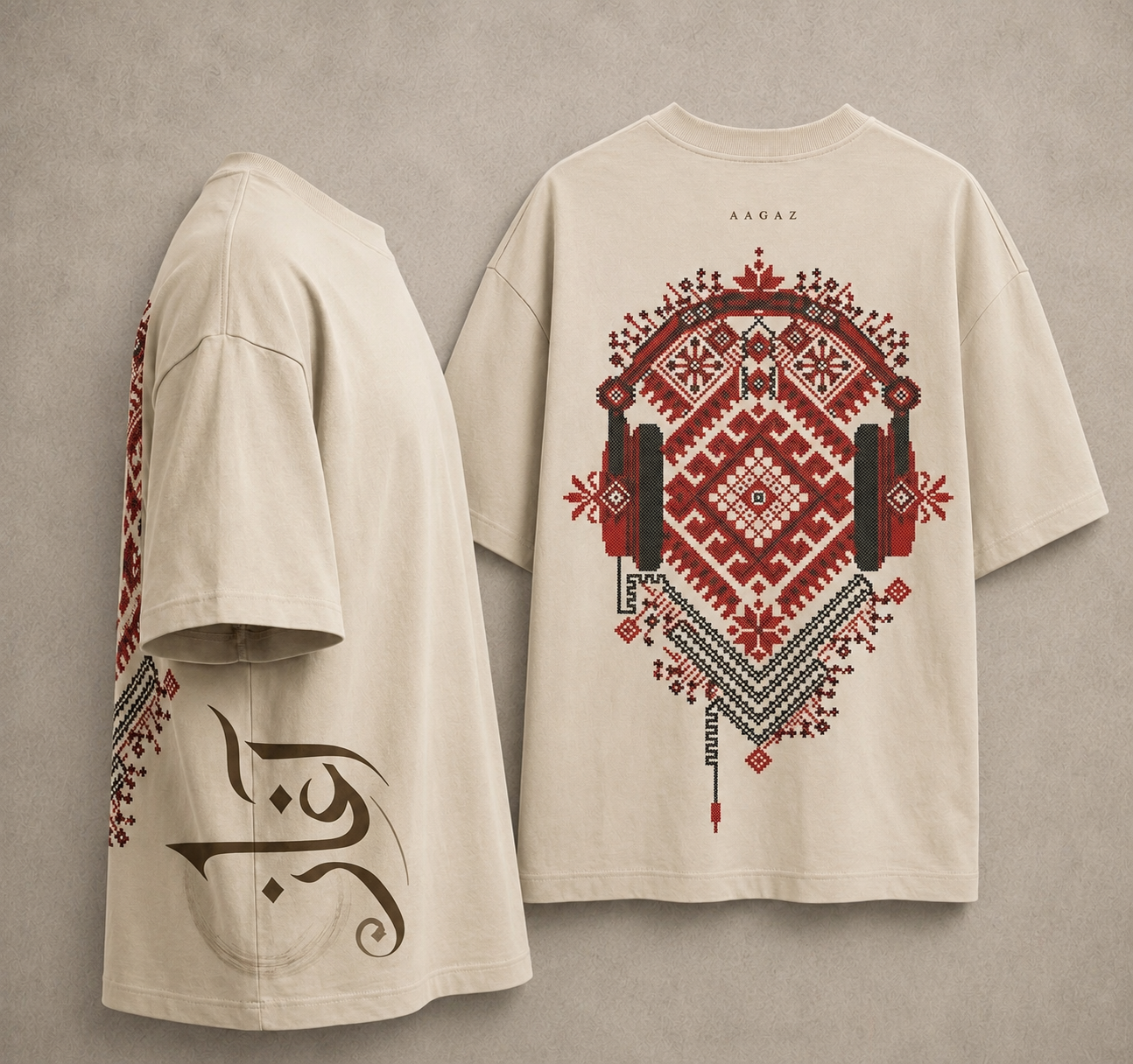 Aagaz Traditional Pixel Art Tshirt